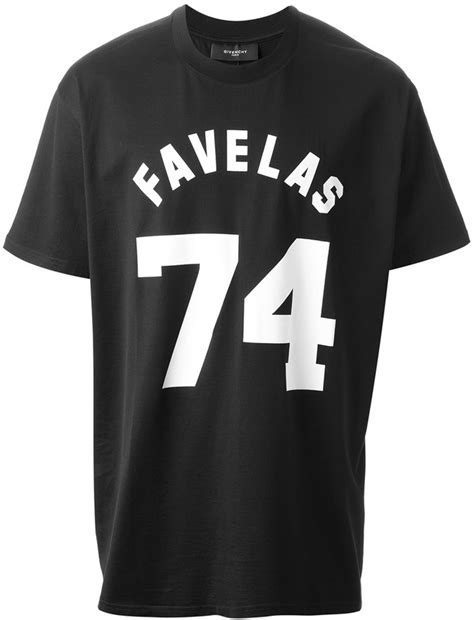 givenchy t shirt mit dem favelas schriftzug|Givenchy Favelas 74 T.